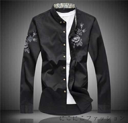 「Fashion THE SALE」50%OFF 花柄 シャツ メンズ 長袖 秋服 アロハ カジュアル M~6XL