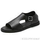 メンズ 夏用サンダル ドライバーシューズ オフィスサンダル カジュアルシューズ 通気 軽量 幅広い