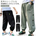 「Fashion THE SALE」50%OFF 接触冷感 薄手 冷感パンツ 男の子 夏 吸汗速乾 イージーパンツ サルエルパンツ キッズ 通気性 蚊よけ ひんやり 子ども服 涼しい 春 ゆったり ジュニア 長ズボン 涼しい 小学生 子ども服 子供服 夏服 虫除け 通学 キッズ ジョガーパンツ