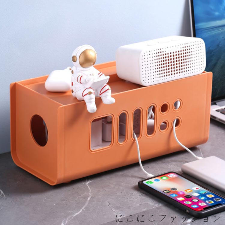 新生活 ケーブルボックス 隠す 電源タップ ケーブルボックス コンセント収納 配線隠し ふた付 配線カバー 隠す コードケース コンセント おしゃれ ケーブル収納 スリム ケーブル隠し コードボックス ケース テーブルタップ収納 ケーブルケース