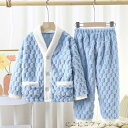 ふわふわ キッズ ロングパンツ 90 ジュニア フリースパジャマ 女の子 ルームウェア ポケット 子供用 秋冬 部屋着 暖かい 防寒 男の子 柔らかい フード付...