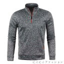 「50%OFFクーポン」新生活 ポロシャツ 裏起毛 スポーツ Tシャツ ポロシャツ ニット ハイネック 秋冬 メンズ パーカー トレーナー トップス ゴルフシャツ ハーフジップ ゴルフウェア 長袖ポロシャツ 無地 通勤 おしゃれ カジュアル 冬服 父の日 体型カバー
