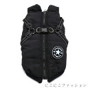 新生活 ジッパー タンクトップ S-5XL!犬 ダウン風 犬の服 ベスト 秋冬 背中開き 着せやすい ジャケット ドッグウェア ハーネス付き ファスナー S-5XL!犬 暖かい あったか 散歩着 お出かけ 撥水 アウター 裏起毛 防寒