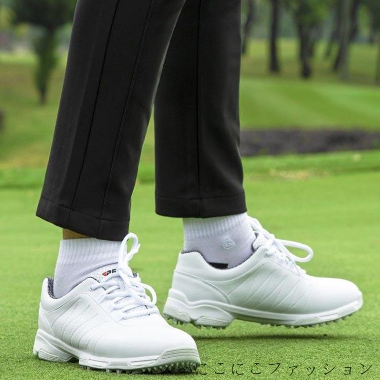 靴底 防滑ゴム シューズ 靴 ゴルフシューズ 男女兼用 快適 紳士 蒸れにくい 中敷き 軽量 ラバーソール レディース ラバーソール シューズ 靴 ソフトスパイ...