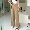 新生活 ドレープストレートパンツ レディース美脚