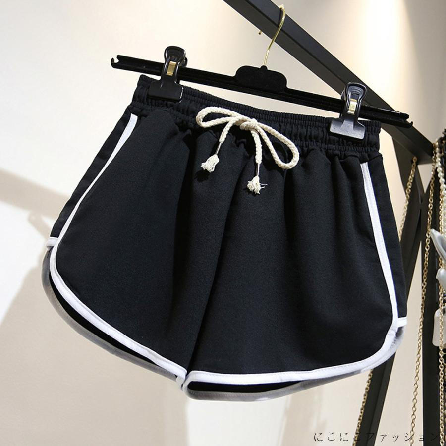 新生活 ショートパンツ レディース サイドライン 短パン カジュアル ホットパンツ 夏 スウェットパンツ..