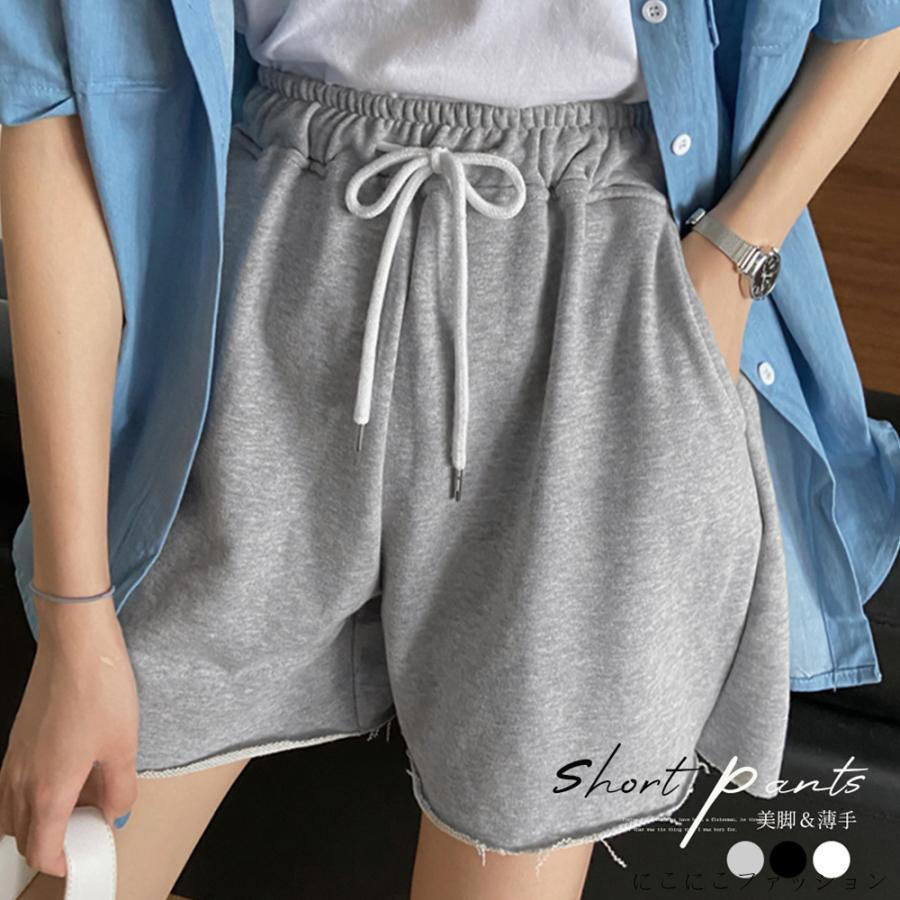 スウェット 短パン ウエストゴム ゆったり