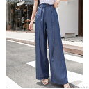 「50%OFFクーポン」新生活 ワイドパンツ レディース ロング丈ワイドパンツ ズボン レション 薄手 春夏 ゆったり ハイウエスト ボトムス カジュアル 30代オシャレ 着痩せ