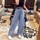 デニム ワイドパンツ デニムワイドパンツ レディース ジーンズ デニムパンツ ロングパンツ ボトムス ハイウエスト 体型カバー 大人