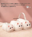 「50%OFFクーポン」新生活 猫ちゃん型バッグ ショルダーバッグ ハンドバッグ レディース 猫型 バッグ 猫 鞄 カバン 雑貨 バッグ ぬいぐるみ ファー リアル ふわふわ 猫好き ミニバッグ サブバッグ 可愛い ポーチ 長毛 白猫 高級感 個性的 動物