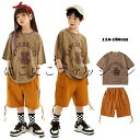 キッズダンス衣装 ヒップホップ セットアップ トップス Tシャツ 短パンツ 派手 単品orセット hiphop 女の子 男の子 ダンス衣装 ヒップホップ ダンスtシャツ ストリート 原宿 jazz ダンスウェア ジュニア オシャレ 発表会 110 120 130 140 150 160 170 180