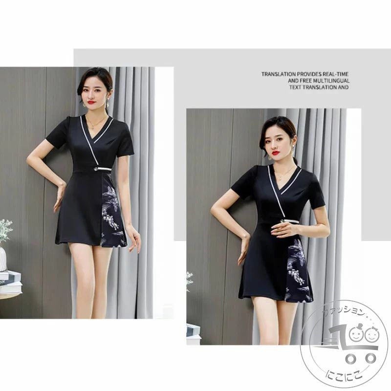 ユニフォーム エステ サロン通勤 レディース 女性 制服おしゃれ 半袖 ジャケットワンピース エステ ネイル 美容 サロン 制服 新しい足湯足湯技師の作業服セクシーなワンピースセット プレゼント