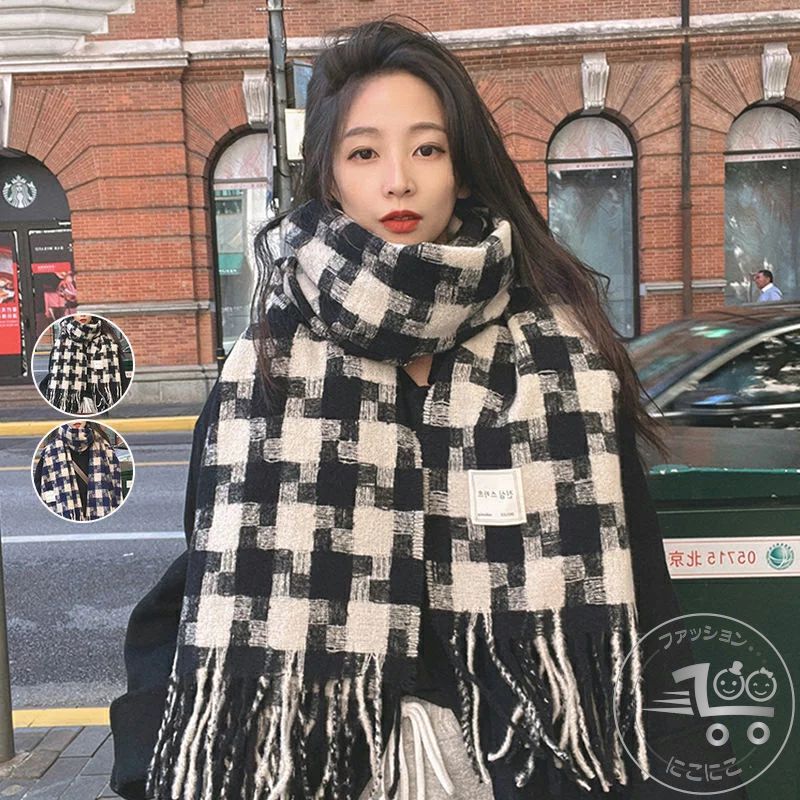 大判ストール まるでウールの様な肌触り 【大判なめらかストール】 ストール 大判 マフラー レディース メンズ 防寒 結婚式 厚手 可愛い なめらか起毛 ひざ掛け チェック 旅行 秋 冬 秋冬