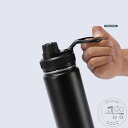 新生活 直飲み 水筒 キャンプ スポーツ 保温 保冷 真空断熱 ステンレスボトル スポーツボトル 持ち運び マグボトル ハンドル付き 魔法瓶 ジム オフィス アウトドア スポーツボトル 男女兼用