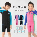 キッズ 水着 ウェットスーツ セパレート 2点セット 子供用 保温防寒 クラゲ対策 耐磨耗 サーフィン水着 UVカット 可愛い 海水浴 サーフィン ダイビング用 厚さ/ 2mm 耐久性 保温性 長袖 水着 ビーチ シュノーケリング 水泳 男女兼用 スイミング 体温低下防止