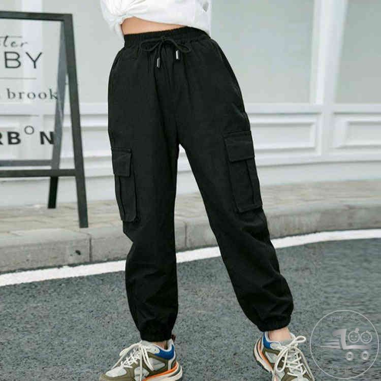 新生活 子供服 カーゴパンツ イージーパンツ 女の子 キッズ ガールズ ウェストゴム ロングパンツ コットン素材 通学 通園 カジュアル 春 無地 全2色