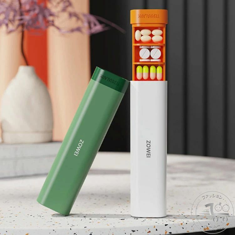 新生活 かわいい 仕切り ピルボックス 錠剤 1週間分 サプリメントケース コンパクト 薬入れ 携帯用 持ち運び ピルケース 薬ケース 飲み忘れ防止 防湿 サプリケース おしゃれ シンプル 錠剤ケース 薬箱 小型 高齢者 お薬 常備薬
