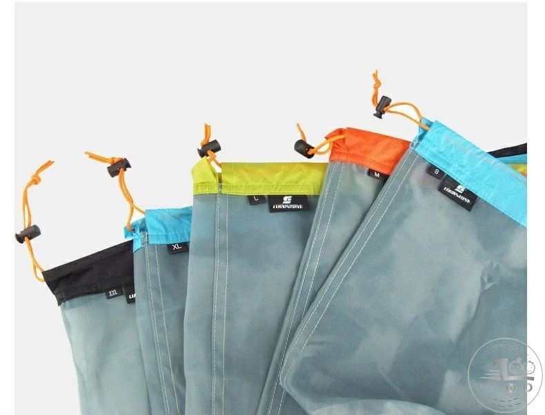 新生活 メッシュ収納袋 5点セット トラベル用品 円柱型 グレー ブラック メッシュ 便利グッズ 小分け 衣類収納 nikonikofa-10035679 にこにこファッション サンプル画像3
