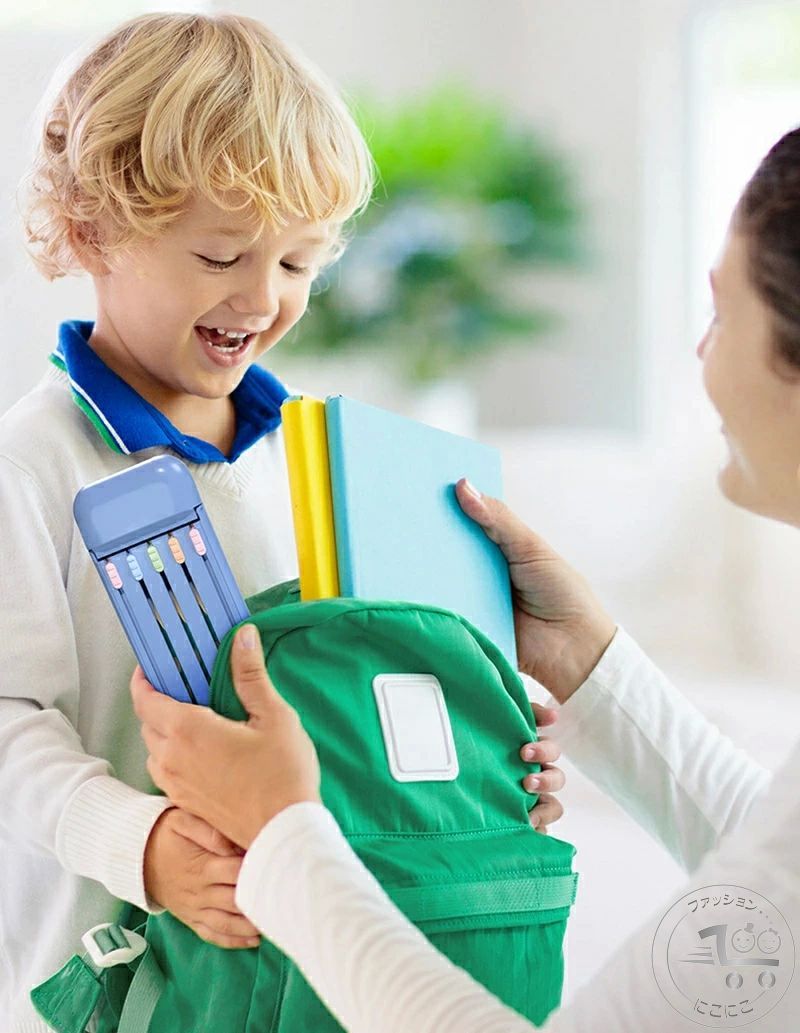 新生活 ペンケース 筆箱 スライド式 文房具入れ 文具入れ コンパクト 軽い 取り出しやすい 整理 整頓 ..