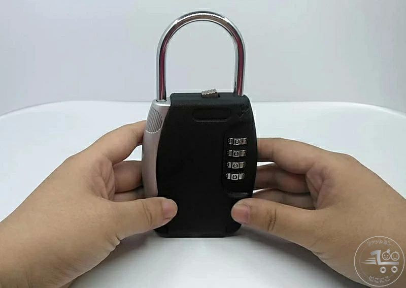 新生活 キーボックス ダイヤル式 屋外 暗証番号 4桁 ダイヤル錠 U字ロック 南京錠 玄関 カギ 共用 収納ボックス 保管 壁 nikonikofa-10035573 にこにこファッション サンプル画像3
