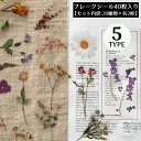 フレークシール ステッカー 40枚セット コラージュ 花 植物 手帳デコ アルバム 日記 カレンダー プレゼント ギフト レトロ感