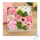 新生活 花 フラワーボックス フラワーアレンジメント プリザーブドフラワー ソープフラワー 石鹸フラワー ボックスフラワー ギフト 誕生日アレンジメント サプラ...