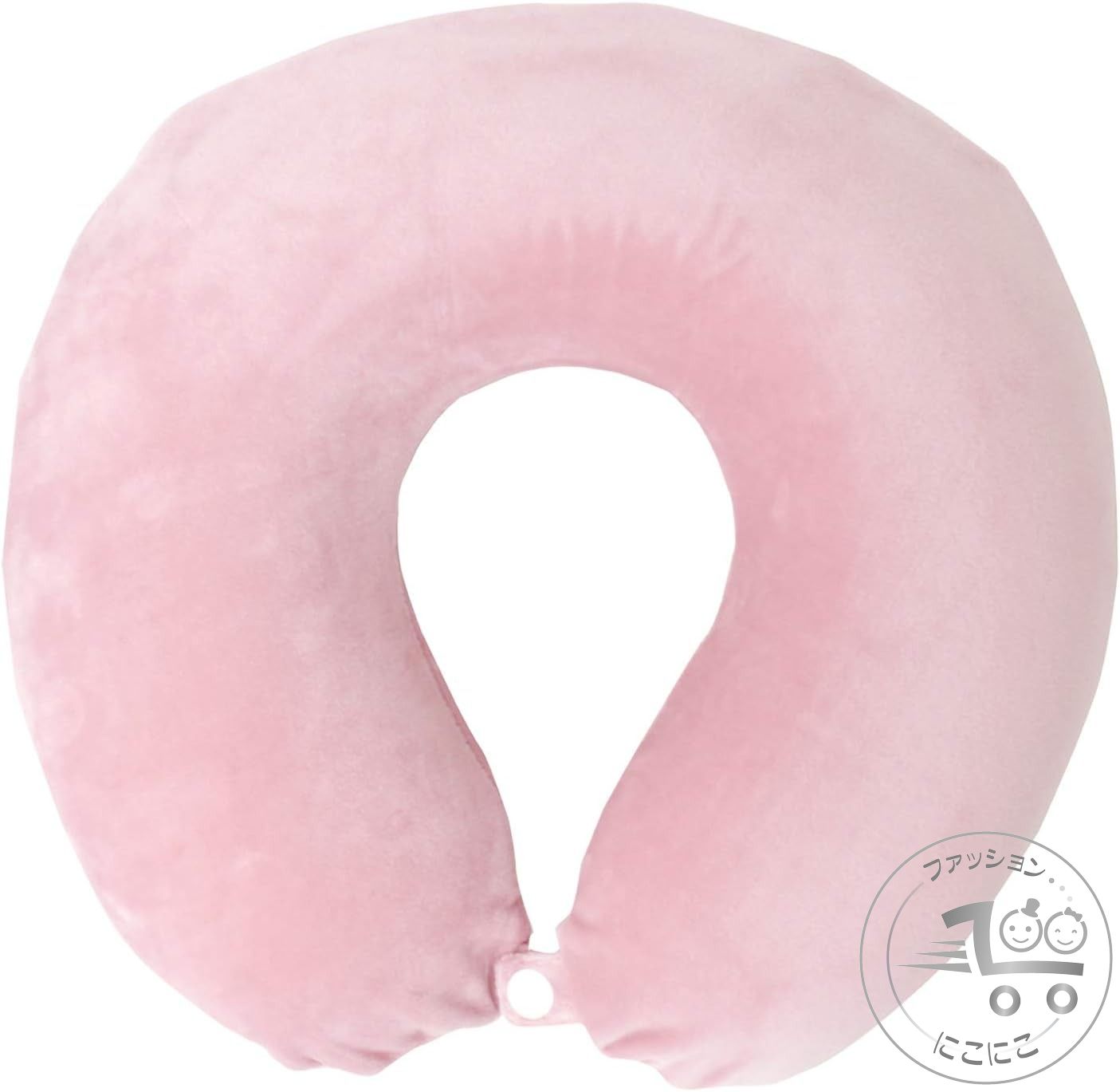 「スーパーSALE半額」 枕 低反発ネックピロー 「もちとろん」 ピンク U型 外して洗えるカバー付き 首元ボタン付きでズレにくい ウレタン 仮眠枕 うつぶせ寝 オフィス デスクワーク 休憩中 ドライブ 旅行