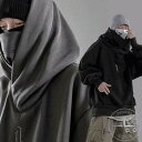 新生活 フード付きボリュームネックパーカー パーカー 長袖 メンズ 春秋 ストリート系 ボリュームネック レディース スウェット タートルネック 原宿風 スエット カットソー 個性的 ハイネック 無地 ゆったり お兄系 オーバーサイズ