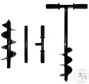 穴掘りドリル 手動式アースドリル 直径10 cm 長さ60cm 穴掘り器 エンジンオーガ用 スパイラルドリルビット ガーデン工具 苗穴掘りツール 家庭菜園用 園...