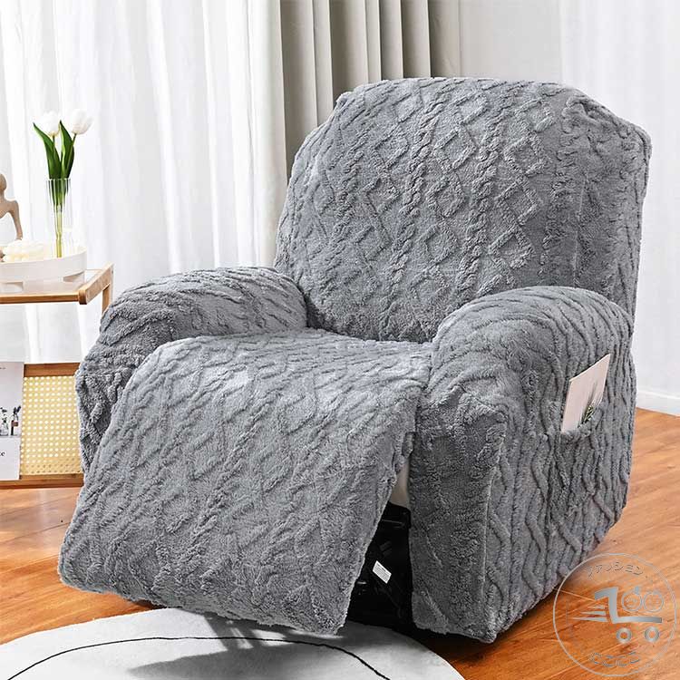 新生活 冬用 洗える あったか 冬 リクライニングチェアカバー 肘あり 肘付き 1人掛け 犬猫対策 暖かい 防寒 モコモコ ふわふわ ソファーカバー 保温 秋冬 伸縮素材 ストレッチ 温かい おしゃれ かわいい 北欧 寒さ対策 マッサージチェアカバー