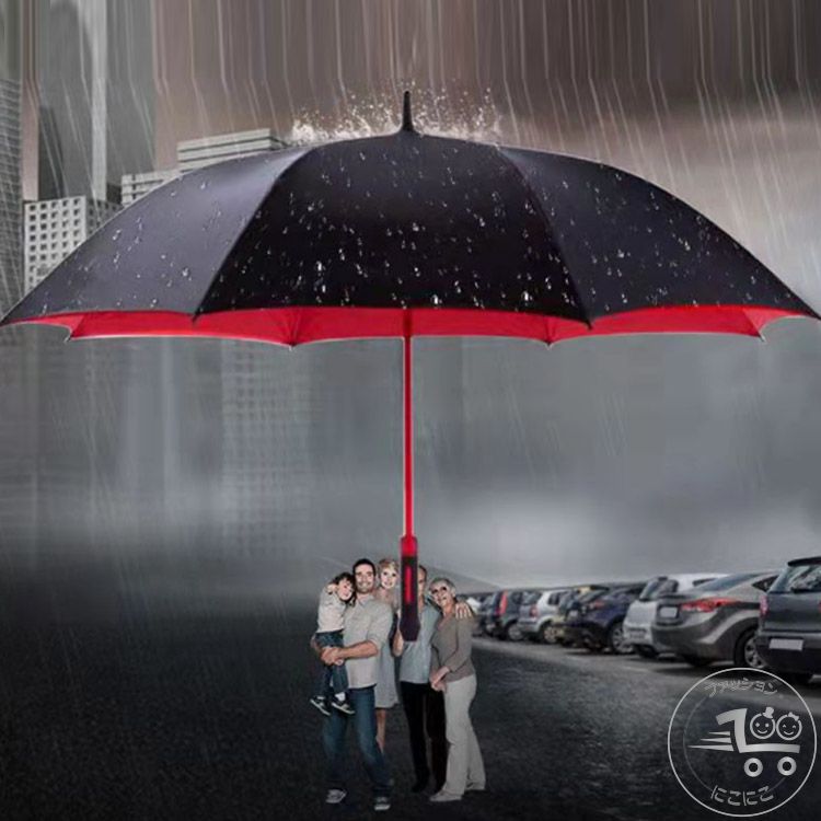 新生活 直径135cm 超大判 傘 雨傘 傘メンズ 耐風傘 2重PG布 長傘 晴雨兼用 紳士傘 豪雨対応専用傘 折れにくい 大きい傘 超撥水 二重傘 ファミリー 傘 2-3人用 ジャンプ傘 ワンタッチ開く ゴルフ キャンプ 梅雨 ビジネス