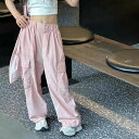 「50%OFFクーポン」新生活 キッズ ガールズ ジュニア カジュアル カーゴパンツ 速乾 韓国子供服 ストリート 春夏 おしゃれ ロングパンツ 女の子 ズボン ポケット付き ヒップホップ ダンス衣装 ダンスウェア 160 女児 120 130 140 150(4)