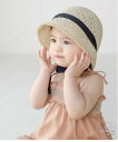 新生活 ベビー 麦わら帽子 ストローハット 帽子 りぼん baby KIDS キッズ 子供服 お出かけ 1歳 48cm 50cm 夏 旅行誕生日 プレゼント 0...