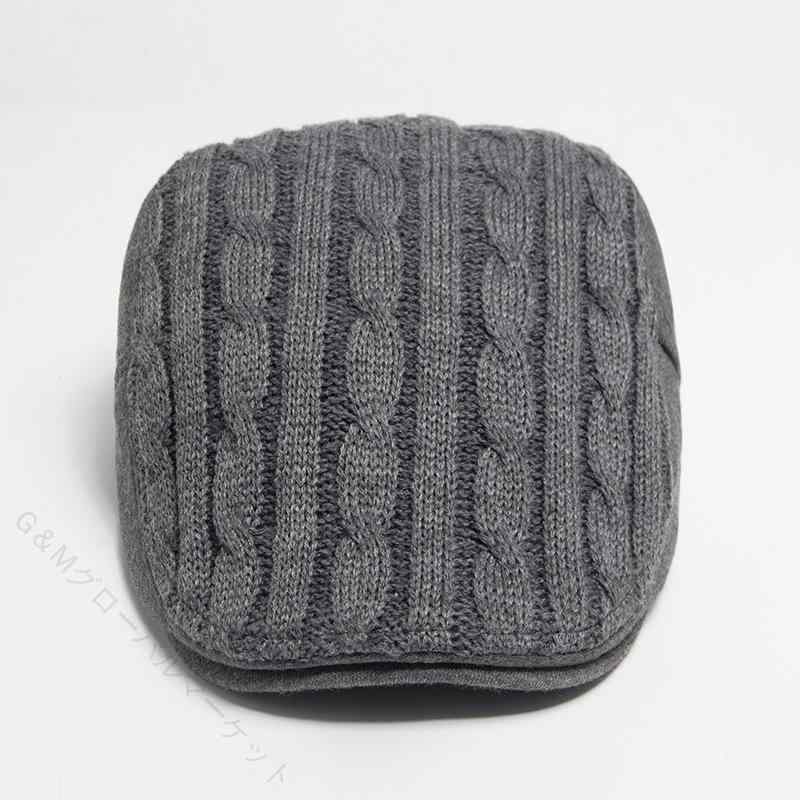 Newsboy Cap - おすすめ カジュアル 父親ギフト 秋冬春 おしゃれ 厚手コットン 防風 シニア 男女兼用 暖かい 防寒 保温 中高年向け サイズ調整 レトロデザイン ニットベレー帽 ハンチング風