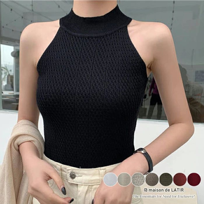 キャミ キャミソール ノースリーブ 無地 アメスリ アメリカンスリーブ インナー トップス セクシー スリーブレス デコルテ リング きれいめ シンプル 夏 夏服 韓国ファッション