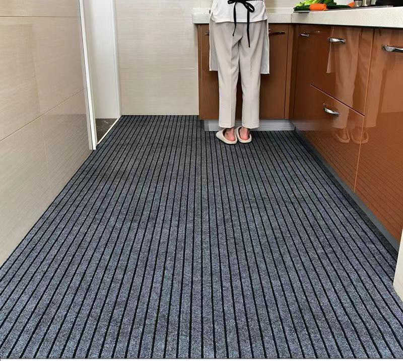 吸水 滑り止め カーペット 60×200cm 洗える 防ダニ キッチンマット オールシーズン ラグマット