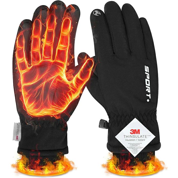 防寒グローブ 撥水加工 スマホ対応 手 防寒手袋 バイクグローブ