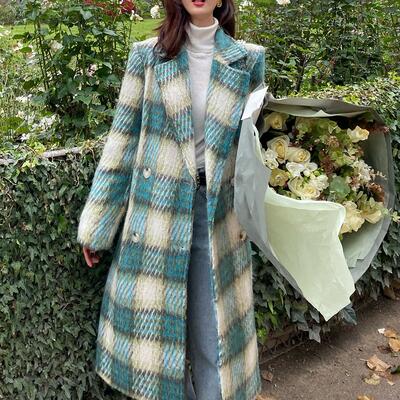 ウール混 アウター ロングコート レディース チェスターコート