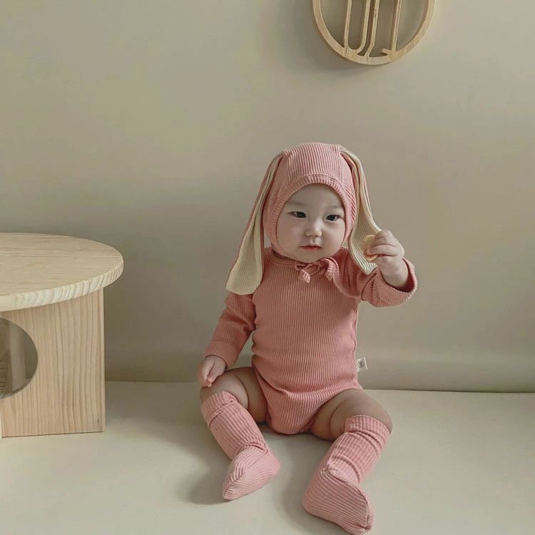 女の子 綿 子供 パーティー コットン ハロウィン衣装 プレゼント おしゃれ うさぎ 仮装 男の子 キッズ コスプレ衣装 カバーオール 赤ちゃん 可愛い クリスマス 出産祝い ハロウィン ロンパース 3点セット ウサギ ベビー服 2