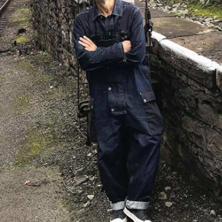 デニムサロペット オーバーオール メンズ 大きいサイズ サロペッ