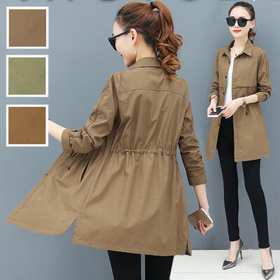 レディース コート アウター ミセス 可愛い ロング ミドル丈 薄