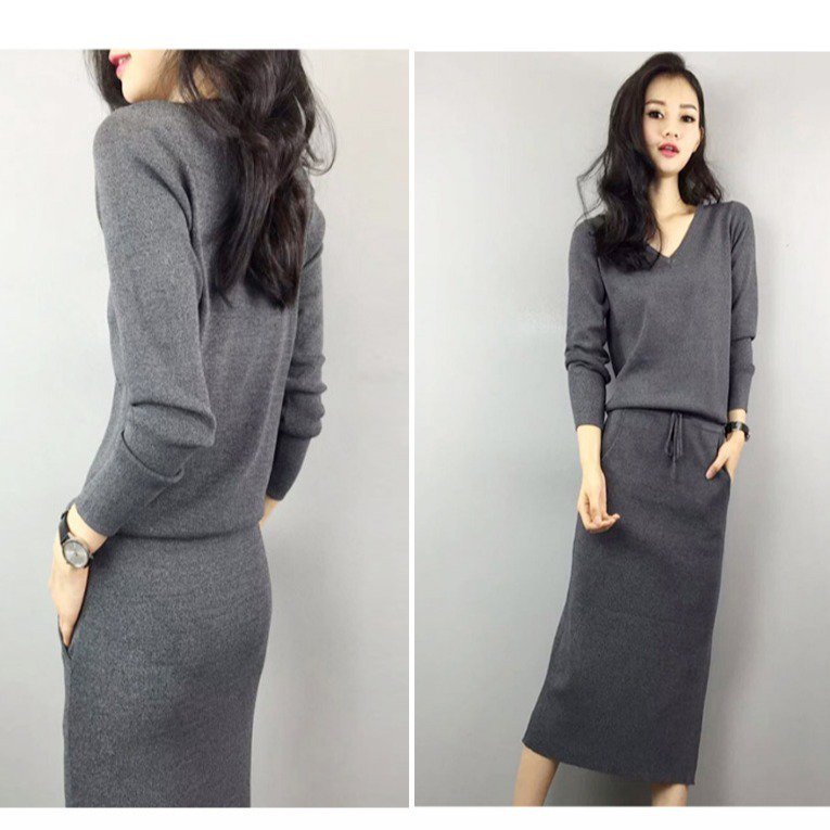 ロングスカー タイトスカート セットアップ スカート レディース 3