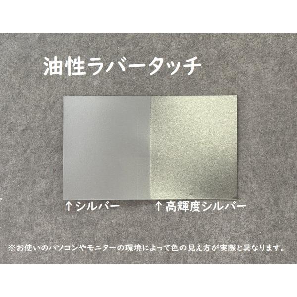 にこにこペンちゃん楽天市場店のゴム用塗料 速乾 油性ラバータッチ 高輝度シルバー 65ml｜アングル2