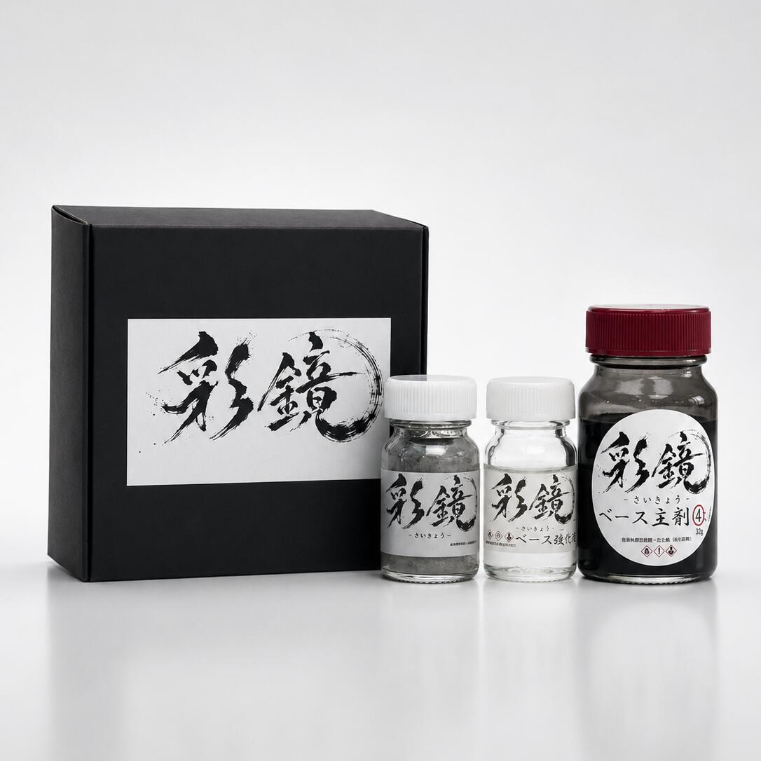 彩鏡（サイキョウ）　鏡面塗装 キット メッキ調 コート セット 単品 鏡面仕上げ メッキ塗装 ミラー塗装 カスタムスニーカー ゴム プラスチック ガンプラ プラモデル ガレージキット ガレキ フィギュア 模型 ホビー コスプレ レジン アクセサリー DIY 初心者