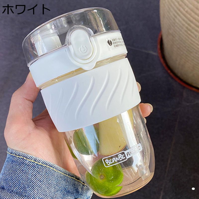 吸管杯 - 水筒 2つの飲み方 ストロー ウォーターボトル 夏用 給水ボトル プラスチック ワンタッチ式 飲料/ジュース/お茶など入れ クリアボトル カップ 漏れのない 軽量 萌え萌え 大人 少女 スポーツ 山登り 会社用