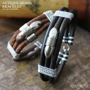 \10%OFFクーポン!5/7(水)AM10時迄/ 山岳民族アカ族 レザーブレスレット レザーバングル メンズブレス メンズ アクセサリー ネイティブ Mens...