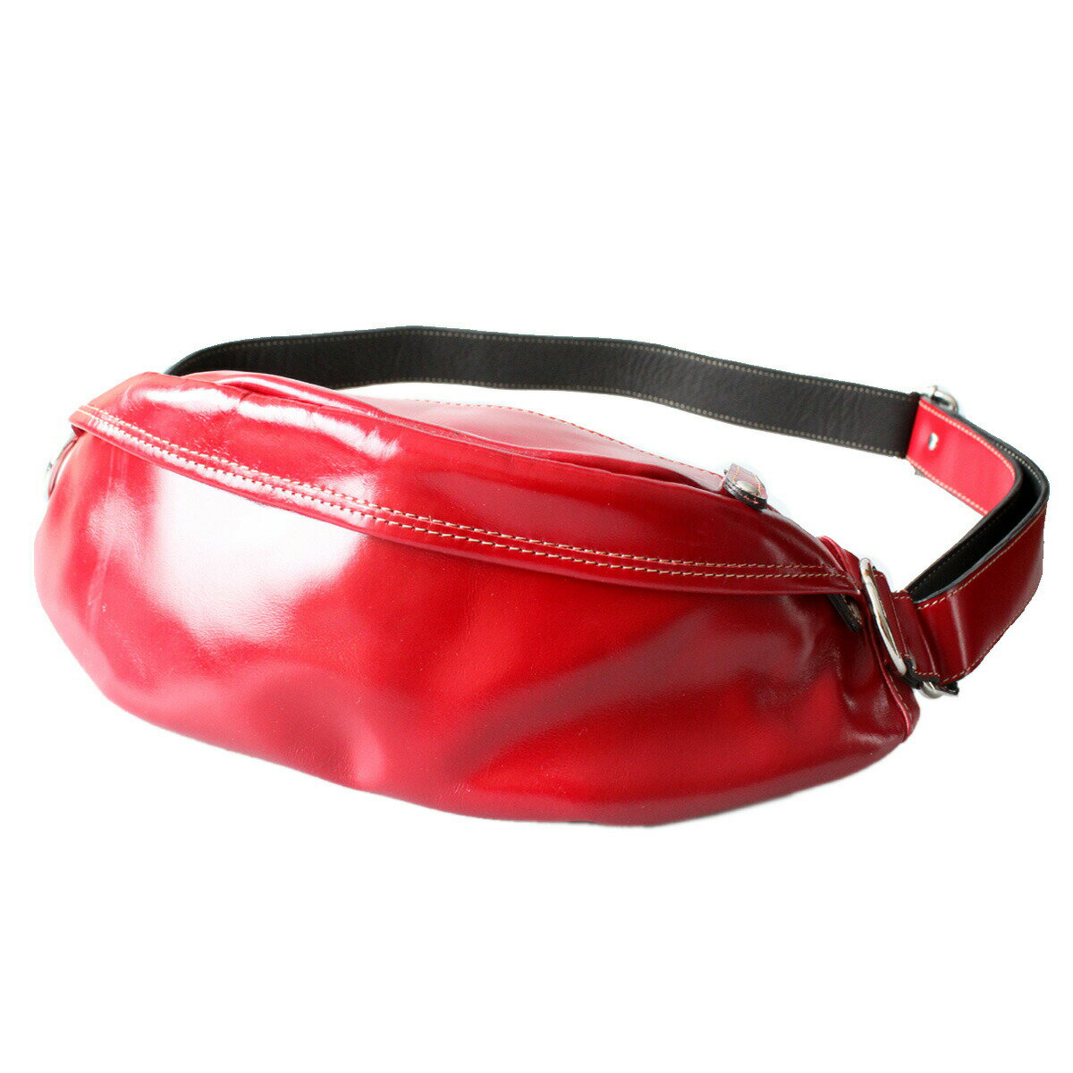 楽天市場】レザー（カラーレッド）（ボディバッグ・ウエストポーチ