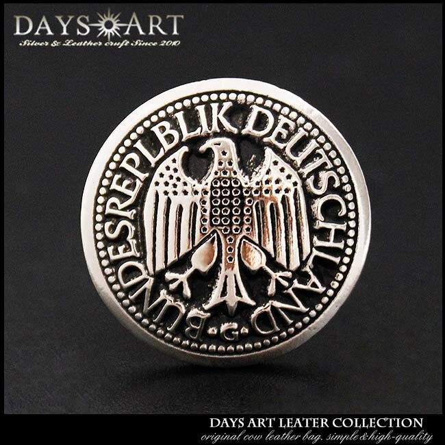 コンチョ メタル ドイツ連邦共和国紋章 ワシ Bundesrepublik Deutschland コイン 丸型 サークル    ccm074