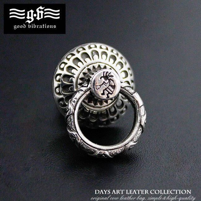 【期間限定10%オフ】good vibrations グッドバイブレーション シルバー925 ドロップハンドル ココペリ 民族模様 イーグル シルバーアクセ ネ...