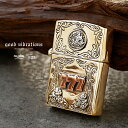 good vibrations グッドバイブレーション Zippo ジッポ オイルライター 777 ラッキーナンバー ツバメ スワロー 真鍮×シルバー925 カ...